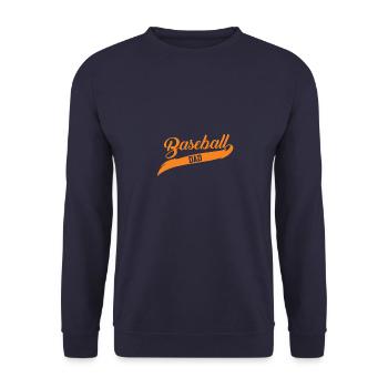 Baseball Daddy - Unisex Sweatshirt - navy - Front - Alina (178cm) & Michal (187cm)