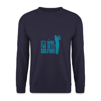 Golf - Golfclub Goldspieler Birdie Elite Luxus - Unisex Pullover - Navy - Vorne - Alina (178cm) & Michal (187cm)