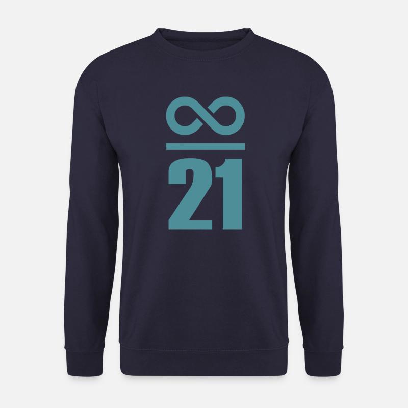 Unendlich durch 21 Millionen Bitcoin - Unisex Pullover - Navy