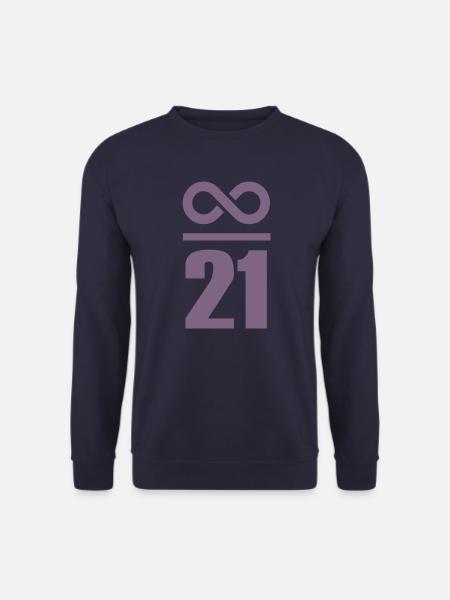 Infinite by 21 million Bitcoin - Unisex Sweatshirt - navy