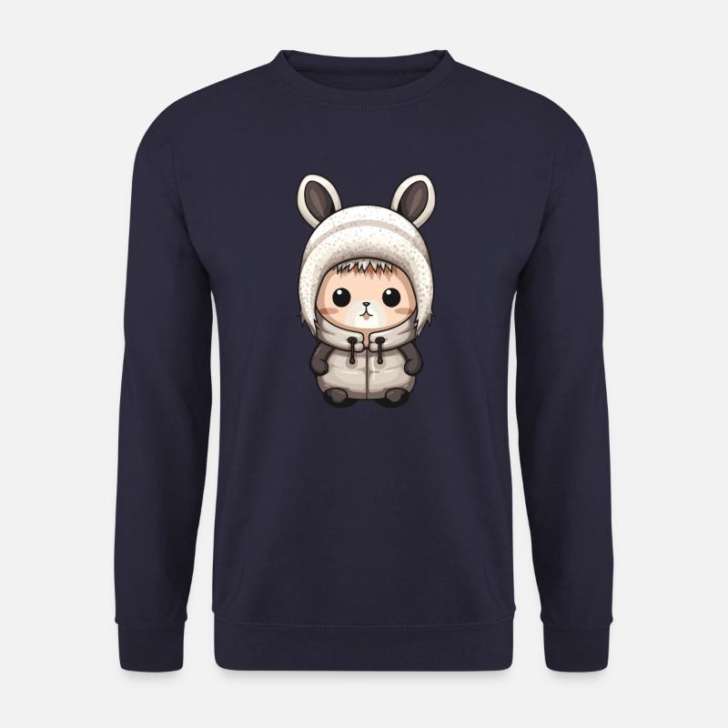Hase Winter Comic - Unisex Pullover - Navy