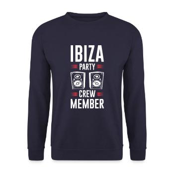 Ibiza Party Crew - Unisex Pullover - Navy - Vorne - Alina (178cm) & Michal (187cm)