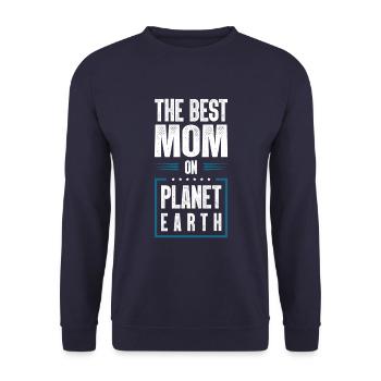 Meilleure maman Mom Citation Maman - Sweat-shirt Unisexe - marine - Devant - Alina (178cm) & Michal (187cm)