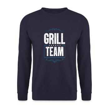 Grill Team - Unisex Pullover - Navy - Vorne - Alina (178cm) & Michal (187cm)