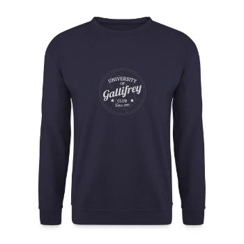 University of Gallifrey 2 - Unisex Pullover - Navy - Vorne - Alina (178cm) & Michal (187cm)