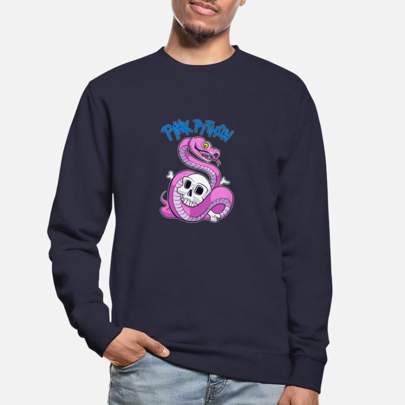 Pink Python (Blue) Sweat-shirt Unisexe