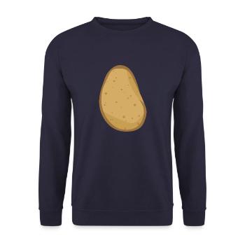 Potato - Sweat-shirt Unisexe - marine - Devant - Alina (178cm) & Michal (187cm)