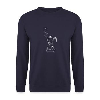 Moka - Sweat-shirt Unisexe - marine - Devant - Alina (178cm) & Michal (187cm)