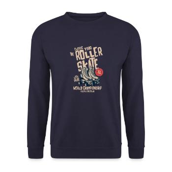 Scooter skate - Unisex Sweatshirt - navy - Front - Alina (178cm) & Michal (187cm)
