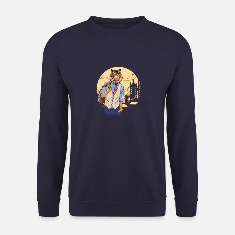Londoner Tiger - Unisex Pullover - Navy