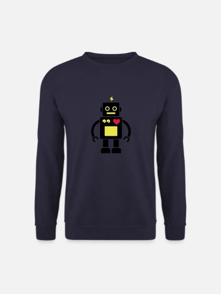 Robot #2_3c - Unisex Sweatshirt - navy