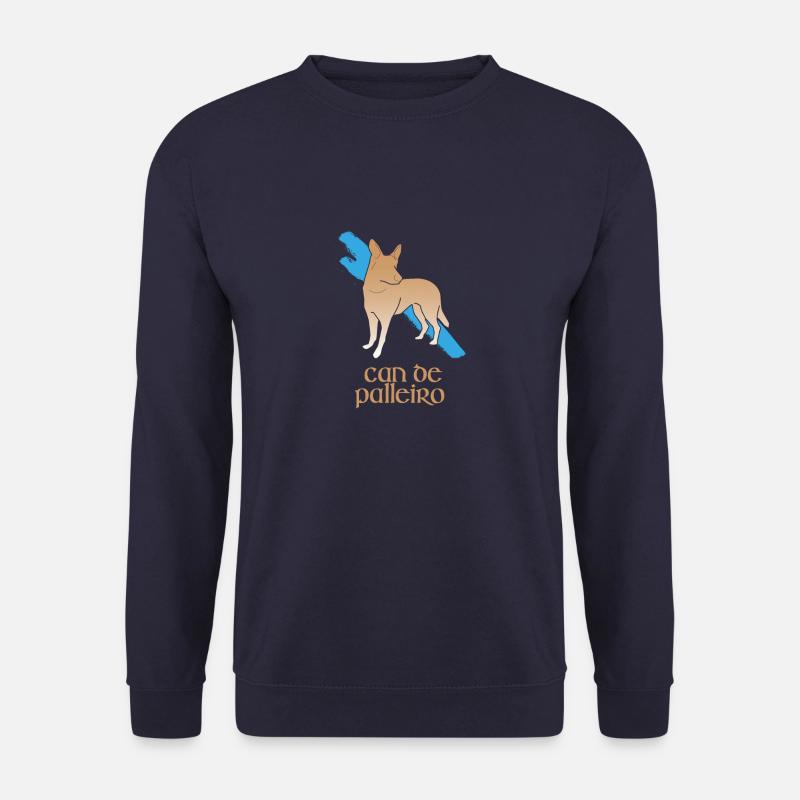 Can de Palleiro (ohne Rand gefüllt braun) txt - Unisex Pullover - Navy