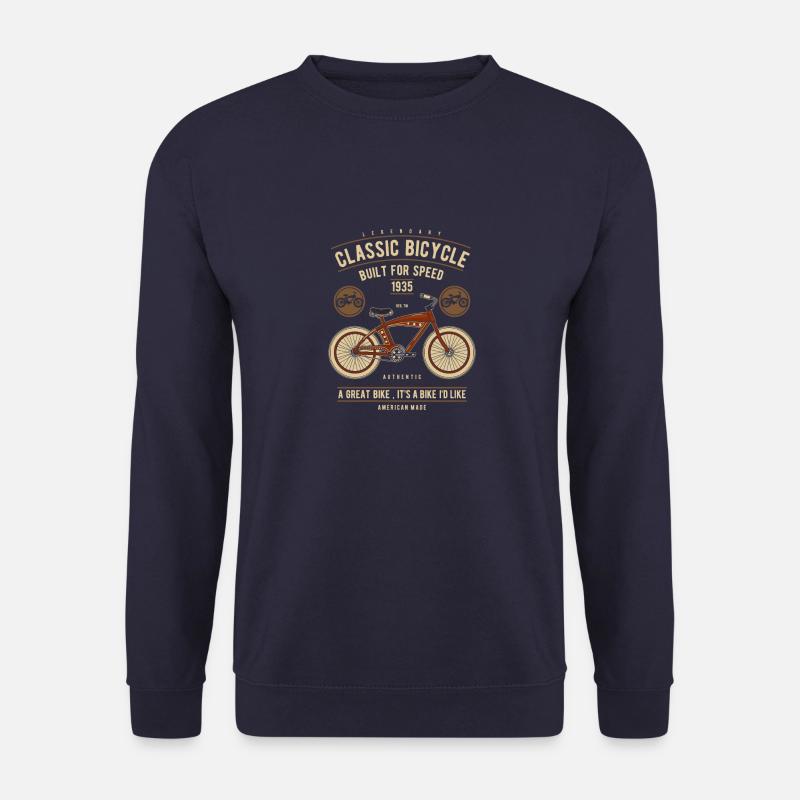 Classic Bicycle - Unisex Pullover - Navy