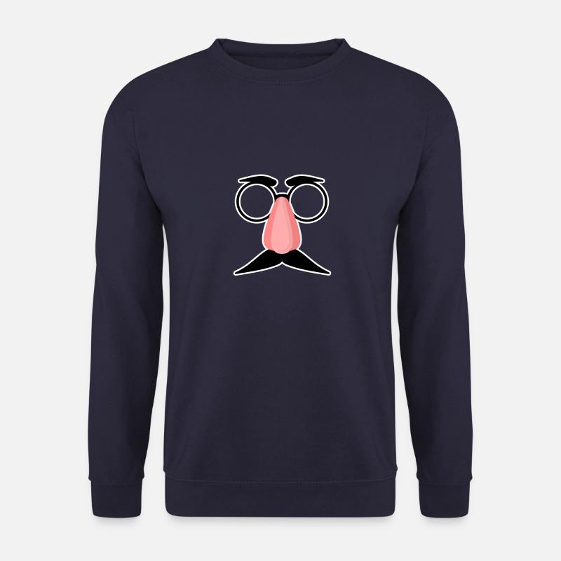 Glasses Mustache Nose - Unisex Sweatshirt - navy