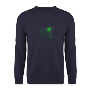 Danke, dass du uns beim Wachsen geholfen hast - Unisex Pullover - Navy - Vorne - Alina (178cm) & Michal (187cm)