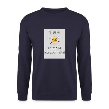 Holy Shit - Unisex Pullover - Navy - Vorne - Alina (178cm) & Michal (187cm)