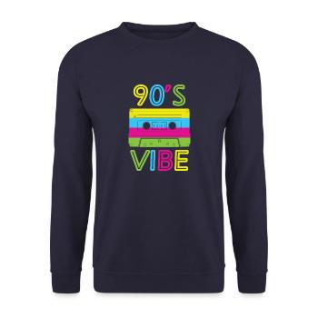 Proverbes des années 1990 Idée cadeau des années 90 - Sweat-shirt Unisexe - marine - Devant - Alina (178cm) & Michal (187cm)