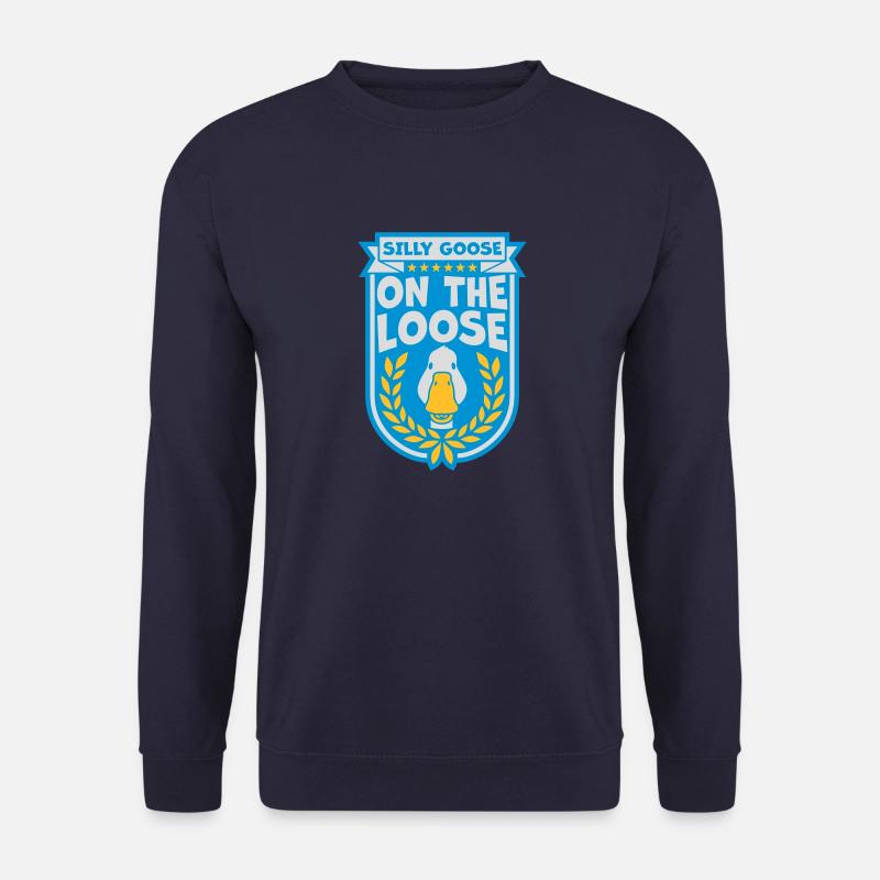 goose on the loose - Unisex Sweatshirt - navy