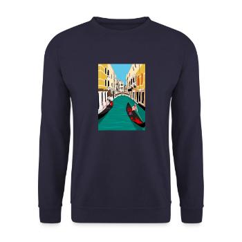 Venise italie - Sweat-shirt Unisexe - marine - Devant - Alina (178cm) & Michal (187cm)