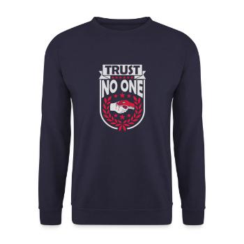 ne faites confiance à personne pour ne citer - Sweat-shirt Unisexe - marine - Devant - Alina (178cm) & Michal (187cm)