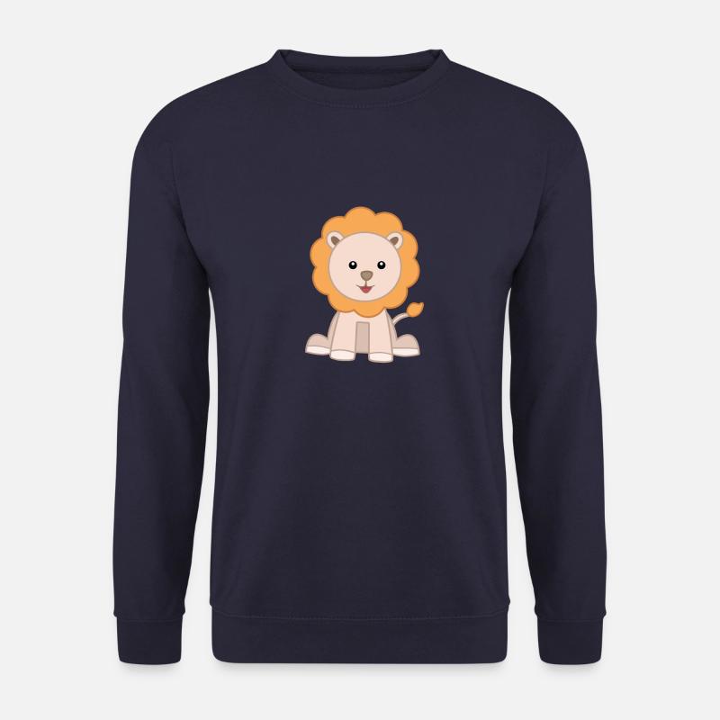 Löwenkönig des niedlichen Dschungels - Unisex Pullover - Navy