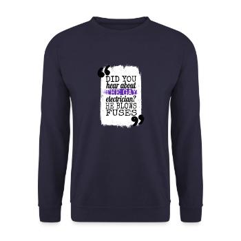 activisme humour dispositifs LGBT prudence drôle LGBT - Sweat-shirt Unisexe - marine - Devant - Alina (178cm) & Michal (187cm)