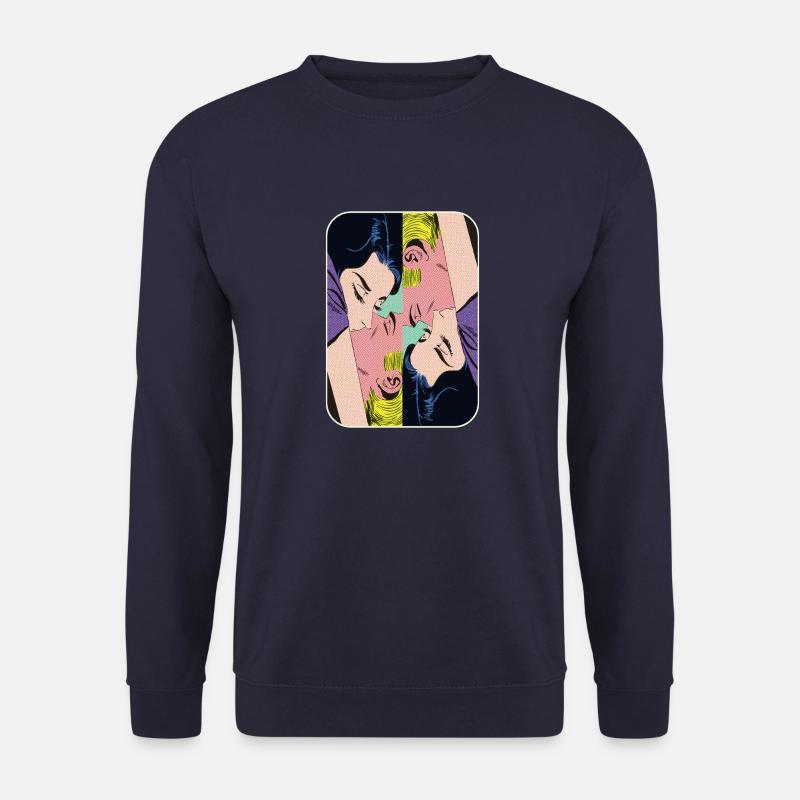 Kissing upside down - Unisex Sweatshirt - navy