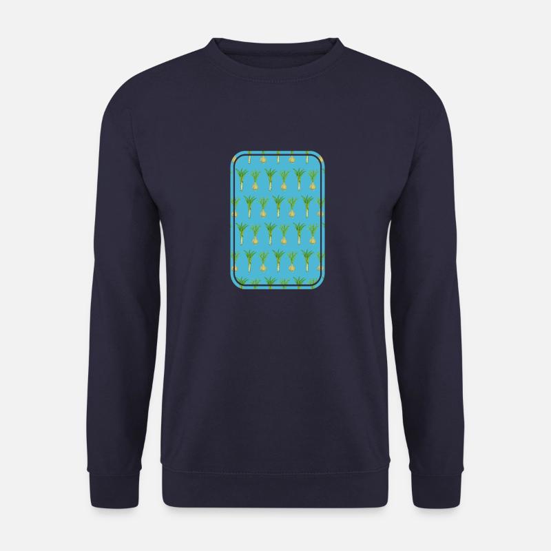 Leek and onion pattern - Unisex Sweatshirt - navy