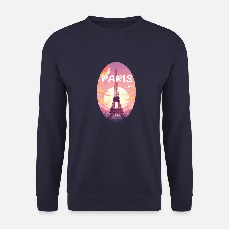 Pastellrosa Paris - Unisex Pullover - Navy