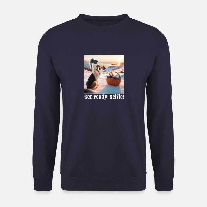 Get ready, selfie-4 - Unisex Sweatshirt - navy
