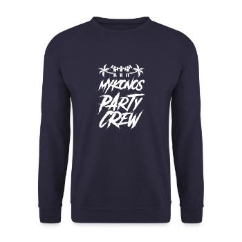 Mykonos Party Crew Holiday - Unisex Sweatshirt - navy - Front - Alina (178cm) & Michal (187cm)