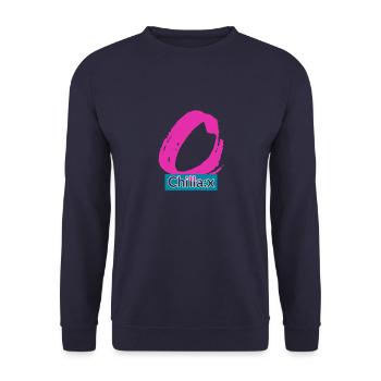 Chill and relax - Unisex Sweatshirt - navy - Front - Alina (178cm) & Michal (187cm)