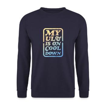 My ult is on cooldown - Unisex Sweatshirt - navy - Front - Alina (178cm) & Michal (187cm)