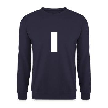 OneoNeonE Number 1 Un nombre Symbole - Sweat-shirt Unisexe - marine - Devant - Alina (178cm) & Michal (187cm)
