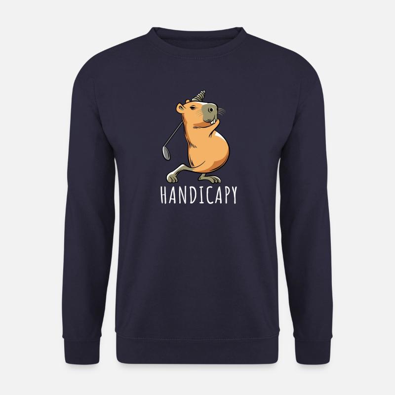 Capybara Golf Handicap - Handicapy - Sweat-shirt Unisexe - marine