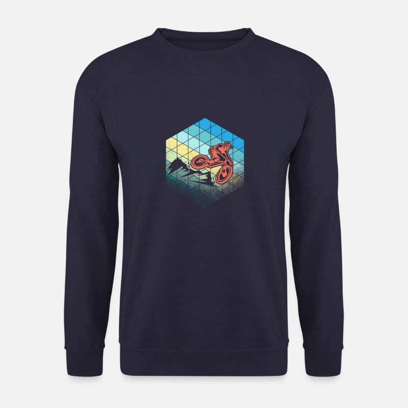 downhiller hexagon - Unisex Sweatshirt - navy