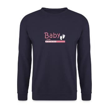 Mum! Pregnant! Pregnancy! Parents! Birth! - Unisex Sweatshirt - navy - Front - Alina (178cm) & Michal (187cm)