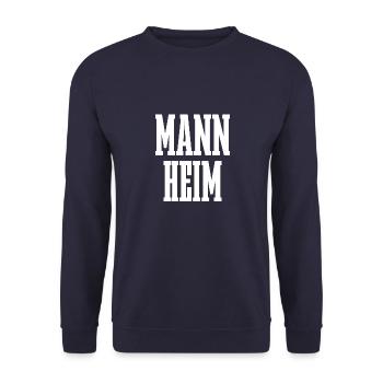 Mannheim - Unisex Sweatshirt - navy - Front - Alina (178cm) & Michal (187cm)