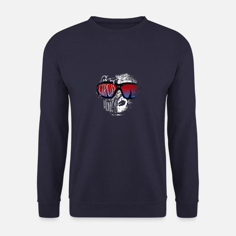 Not my circus, not my monkeys – Affe Sonnenbrille - Unisex Pullover - Navy