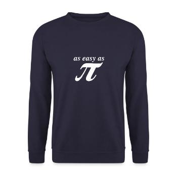 As Easy As PI - Unisex Sweatshirt - navy - Front - Alina (178cm) & Michal (187cm)