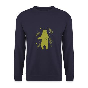 Ours - Panda Forêt Nature Liberté Sauvage - Sweat-shirt Unisexe - marine - Devant - Alina (178cm) & Michal (187cm)