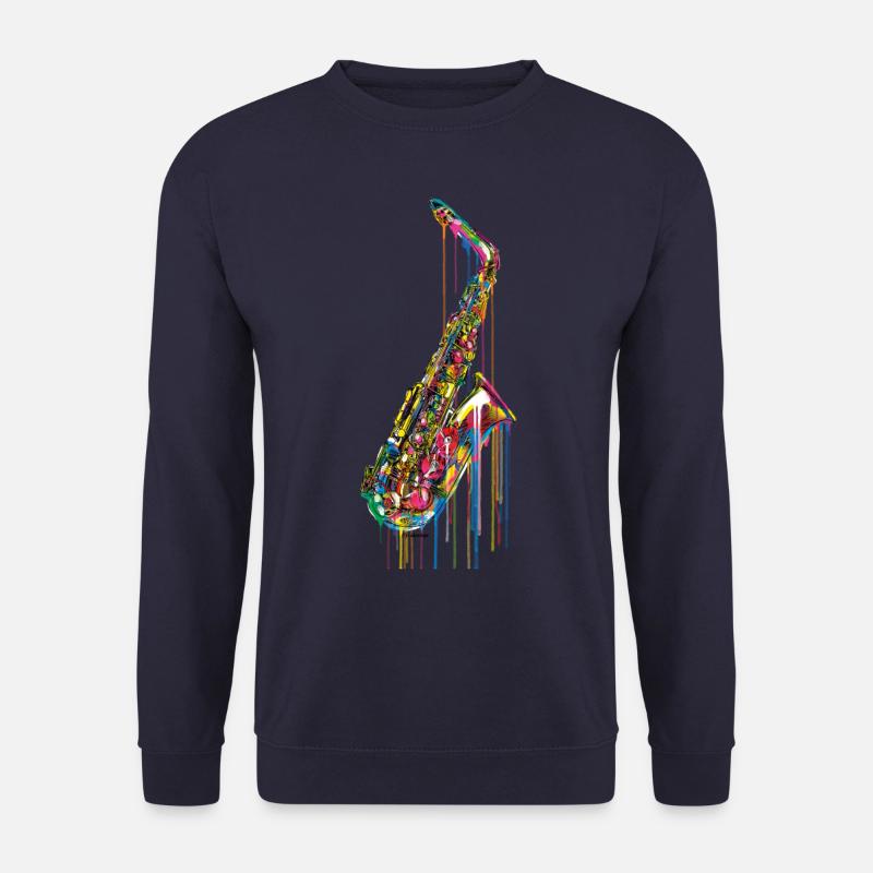 PD Moreno saxophone - Unisex Sweatshirt - navy