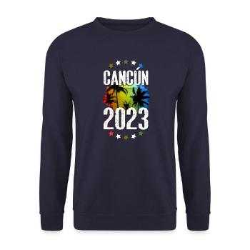 Cancun 2023 - Unisex Pullover - Navy - Vorne - Alina (178cm) & Michal (187cm)