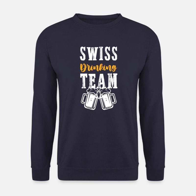 Schweiz Drinking Team Swiss - Unisex Pullover - Navy