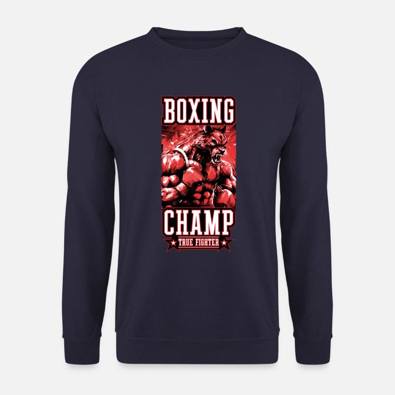 Wolf Boxer Kämpfer Boxing Champ - Unisex Pullover - Navy