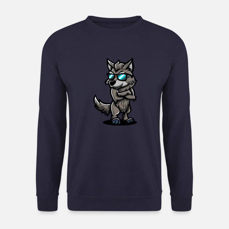 Wolf Cool Comic - Unisex Sweatshirt - navy