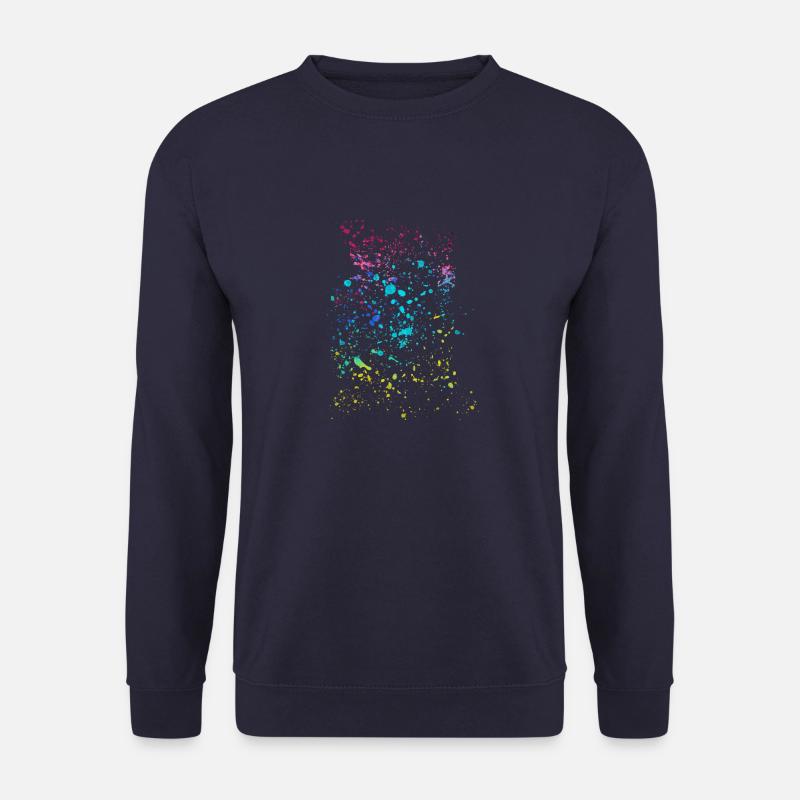 artwork,bunte punkte,kunst,malerei,abstrakt - Unisex Pullover - Navy