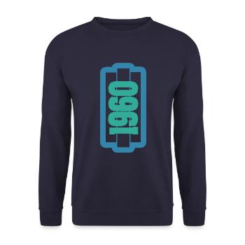 Jahr 1960 - Unisex Pullover - Navy - Vorne - Alina (178cm) & Michal (187cm)