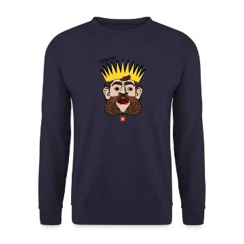 Lällekönig Of Basel - Color - Unisex Sweatshirt - navy - Front - Alina (178cm) & Michal (187cm)