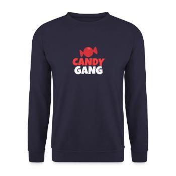 Candy Gang Sweet Candy Sweet Tasty Gift - Unisex Sweatshirt - navy - Front - Alina (178cm) & Michal (187cm)